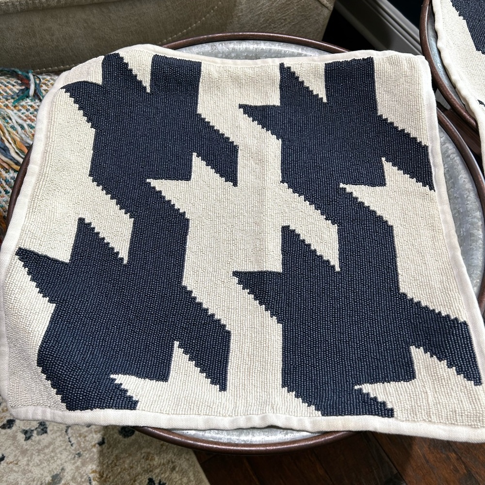 Ralph Lauren Beaded Pillow Covers Two